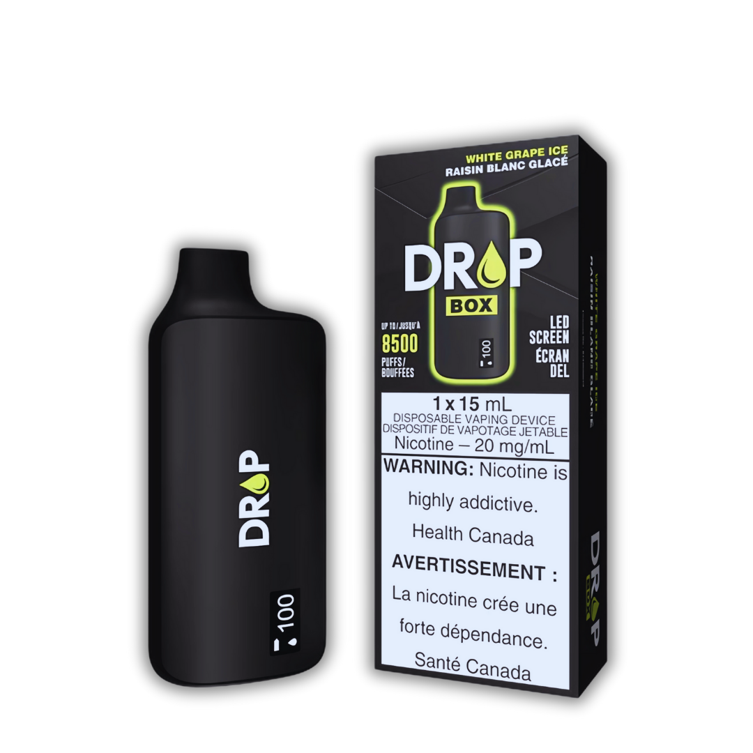 Drop Box 8500 Puffs - White Grape Ice