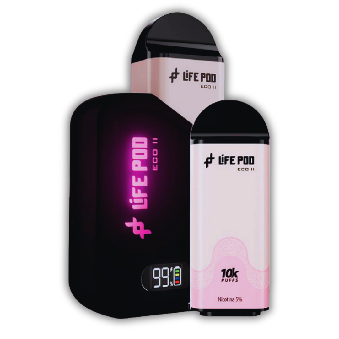 Life Pod Eco 2 Kit - Pink Lemonade (10000 Puffs) Chapa Tu Vape