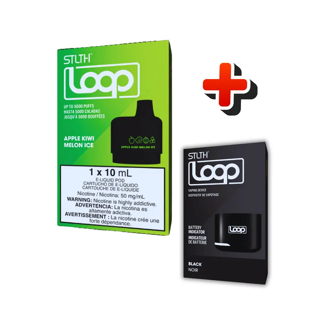 Stlth Loop Kit 5000 Puffs – Apple Kiwi Melon Ice Chapa Tu Vape