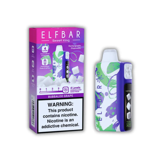 Elfbar Sweet King 40000 Puffs - Bubbaloo Grape Vape Station