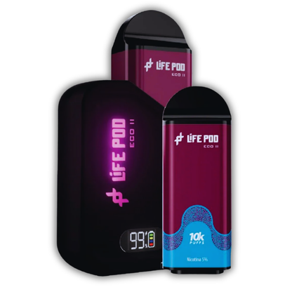 Life Pod Eco 2 Kit - Blackberry Ice (10000 Puffs) Chapa Tu Vape