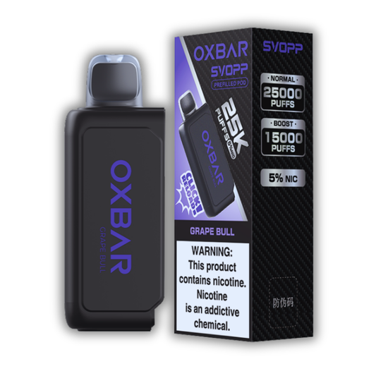 Repuesto Oxbar Svopp - Grape Bull (25000 Puffs) Chapa Tu Vape