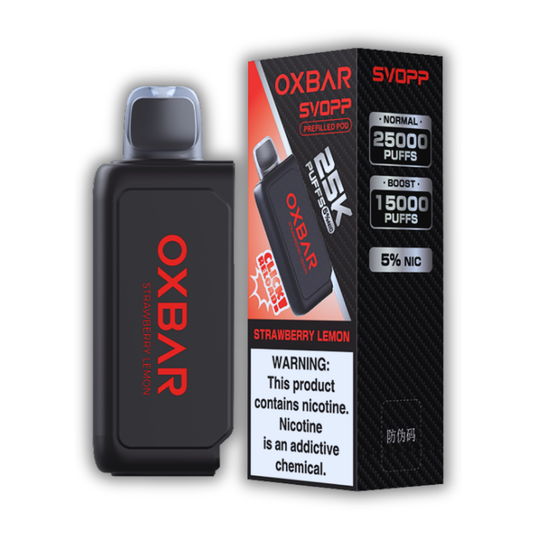 Repuesto Oxbar Svopp - Strawberry Lemon (25000 Puffs) Chapa Tu Vape