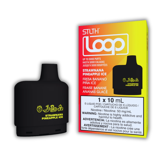 Stlth Loop Repuesto 5000 Puffs - Strawnana Pineapple Ice Chapa Tu Vape
