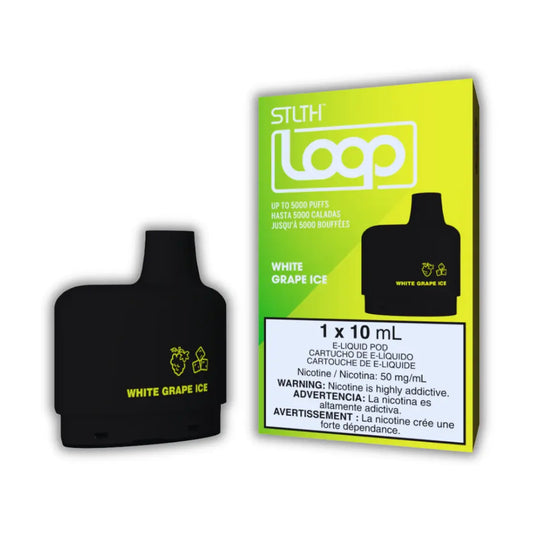 Repuesto Stlth Loop 5000 Puffs - White Grape Ice Chapa Tu Vape