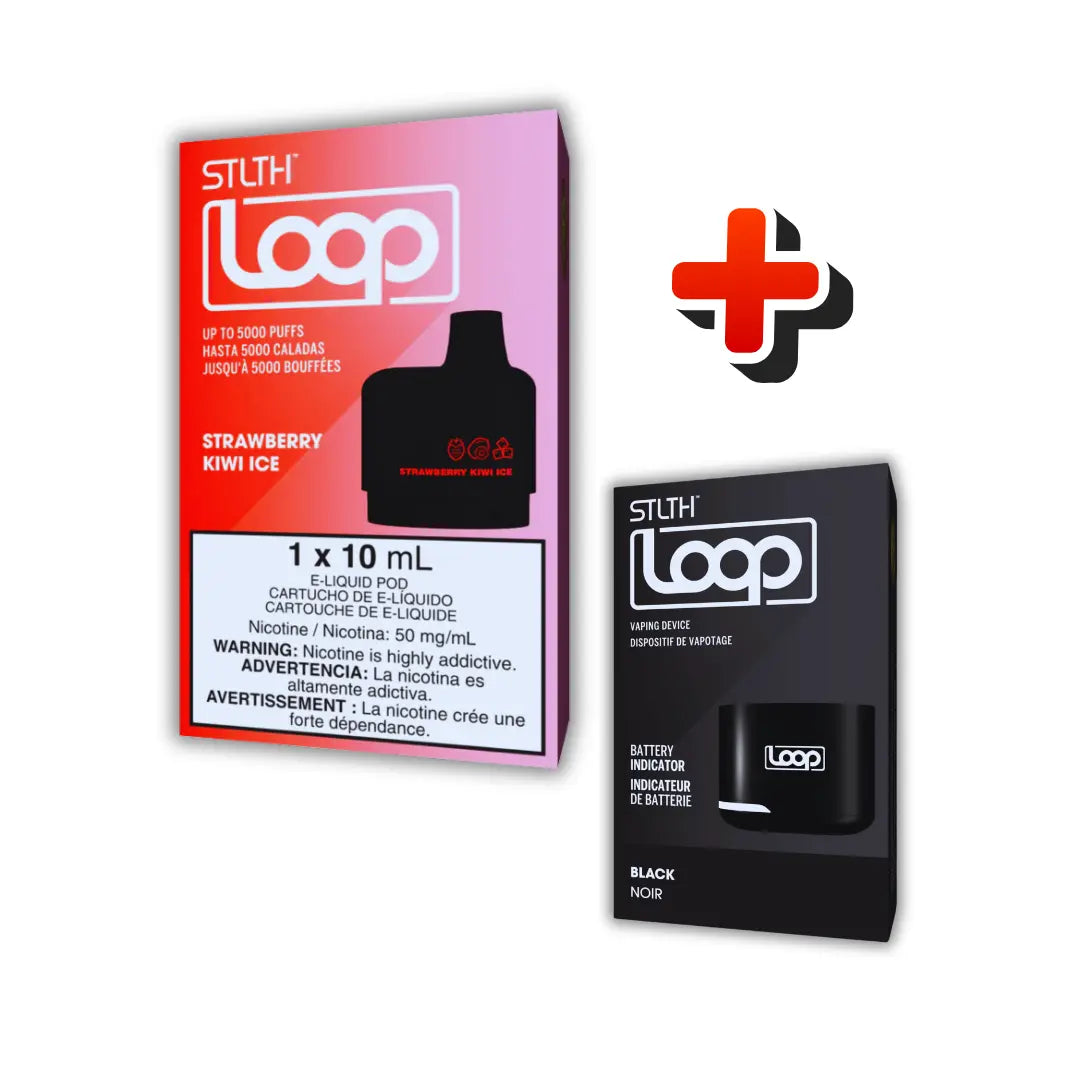 Stlth Loop Kit 5000 Puffs – Strawberry Kiwi Ice Chapa Tu Vape