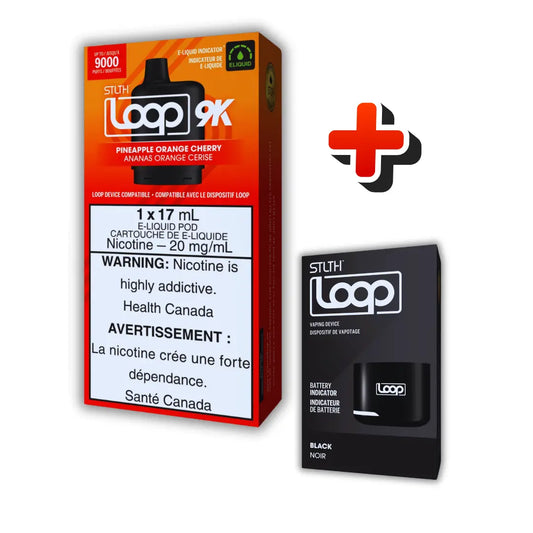 Stlth Loop Kit 9000 Puffs – Pineapple Orange Cherry Chapa Tu Vape